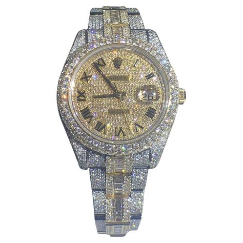 buy replica iced out watches|iced out rolex bezel.